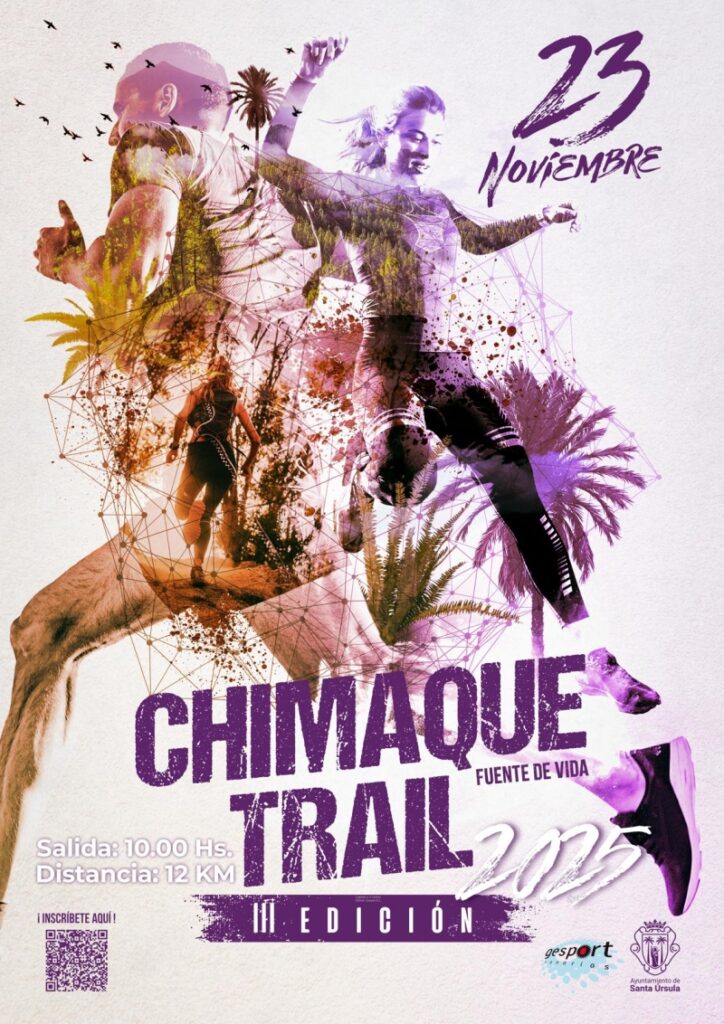El próximo domingo 23 de noviembre, Santa Úrsula se llenará de nuevo de energía, corredores y naturaleza viva con la Chimaque Trail