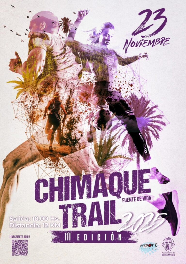 El próximo domingo 23 de noviembre, Santa Úrsula se llenará de nuevo de energía, corredores y naturaleza viva con la Chimaque Trail