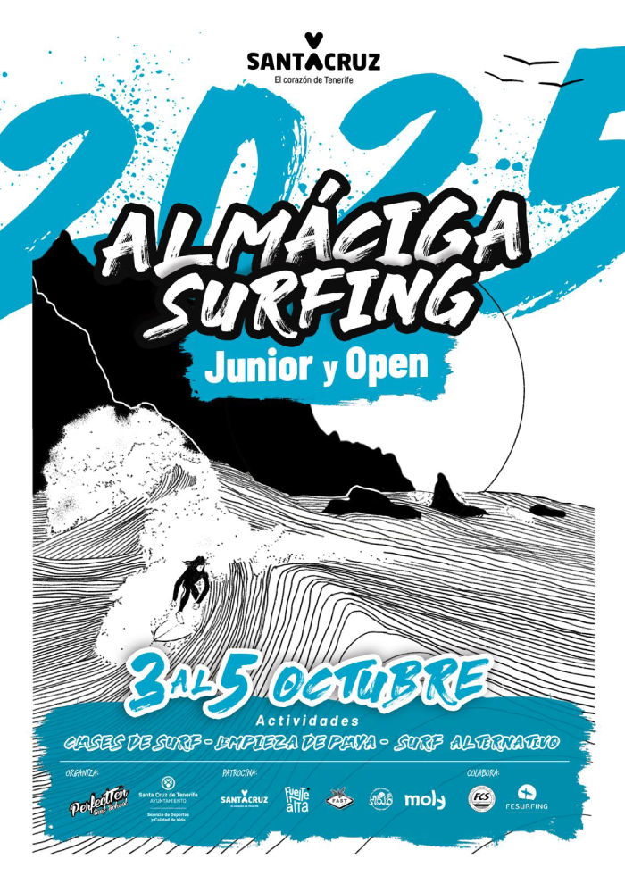 Santa Cruz de Tenerife volverá a ser el escenario de uno de los eventos más esperados del calendario surfista: el Campeonato Almáciga Surfing
