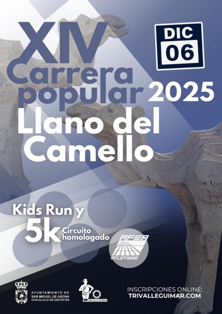 XIV Carrera Popular Llano del Camello 2025, velocidad, emoción y fiesta en San Miguel de Abona