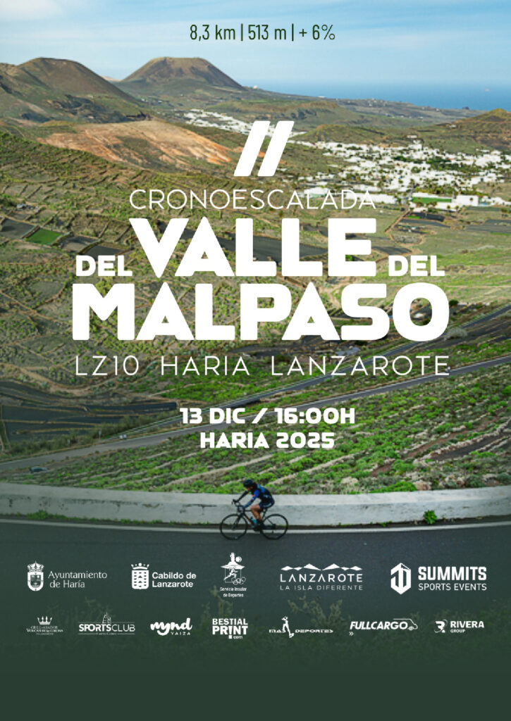 Lanzarote se convierte en escenario de una prueba tan corta como intensa: llega la II Cronoescalada Valle del Malpaso,