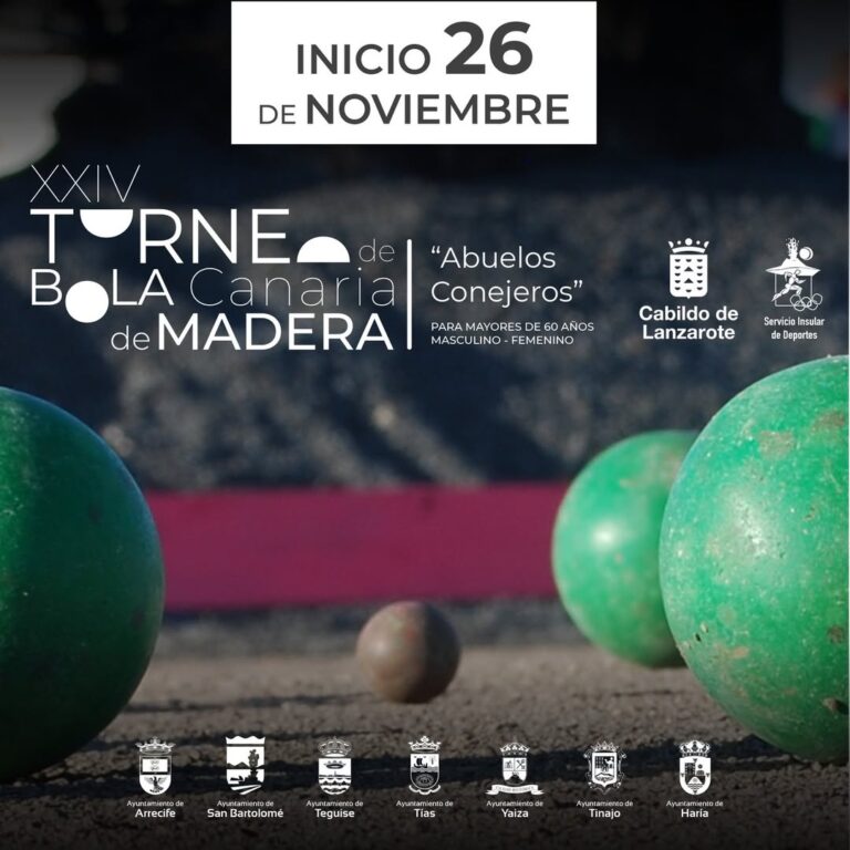 El Torneo de Bola Canaria de Madera “Abuelos Conejeros”, celebra este año 2025 su vigésimo cuarta edición en Lanzarote.