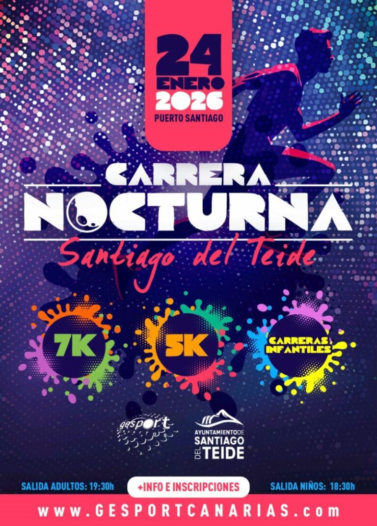 Hablamos de la XIII Carrera Nocturna Solidaria de Santiago del Teide, una cita que ya es un clásico en el calendario deportivo.
