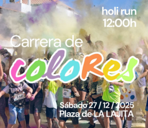 27 de diciembre, vuelve a La Lajita la cita más divertida y colorida del calendario: la Carrera de Colores, también conocida como Holi Run.