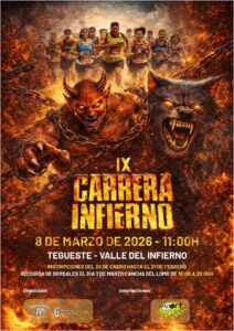 Tegueste volverá a convertirse en el escenario de una de las pruebas más esperadas del calendario: la IX Carrera de Montaña El Infierno