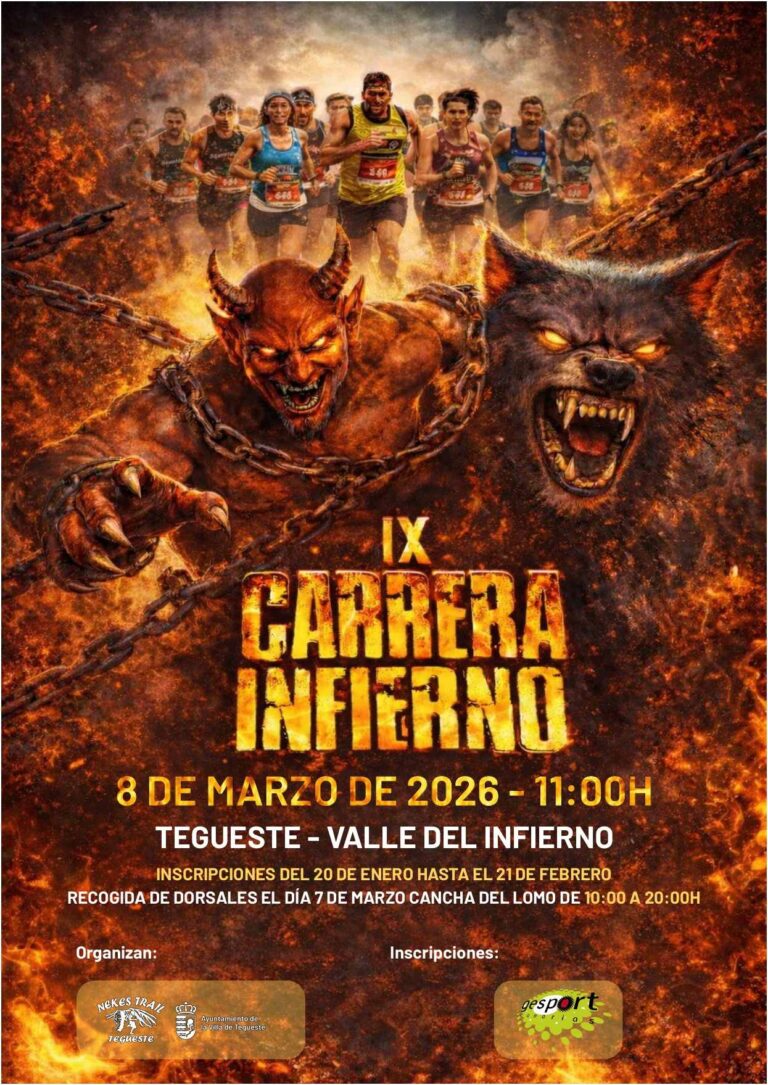 Tegueste volverá a convertirse en el escenario de una de las pruebas más esperadas del calendario: la IX Carrera de Montaña El Infierno