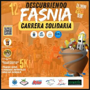 El sábado 24 de enero de 2026 tienes una cita con la XII edición de la 5KM Descubriendo Fasnia, en el sur de Tenerife.