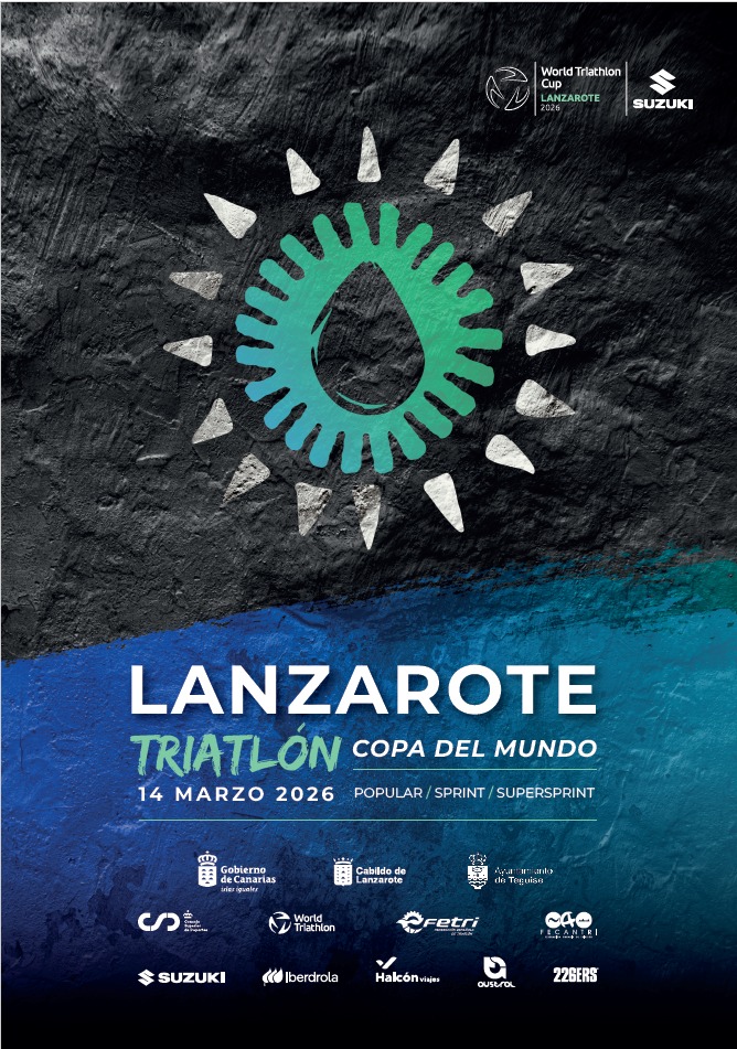 El próximo sábado 14 de marzo de 2026, este rincón de Lanzarote será el escenario del I Triatlón Lanzarote – Copa del Mundo
