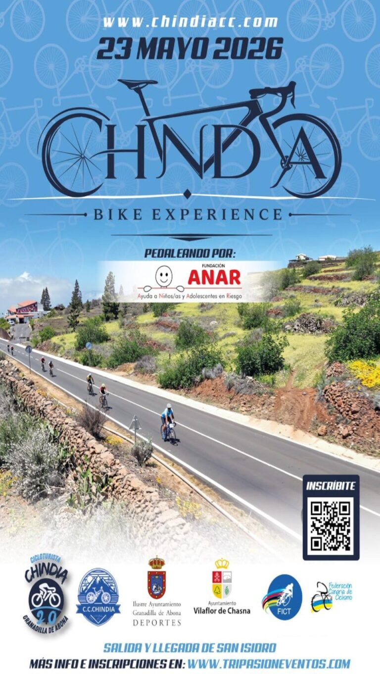 La Chindia Bike Experience Granadilla de Abona vuelve con fuerza el próximo 23 de mayo, proponiendo un recorrido exigente de unos 85 kilómetros