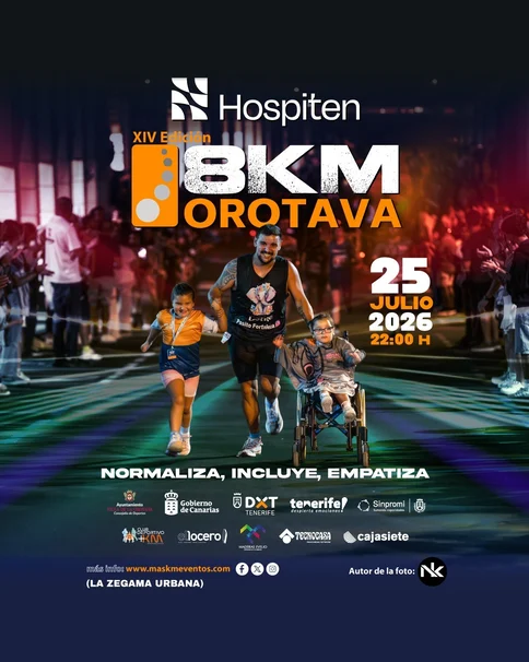 La XIV Hospiten 8KM Orotava, una de las pruebas más especiales del calendario atlético en Canarias, ya tiene fecha confirmada