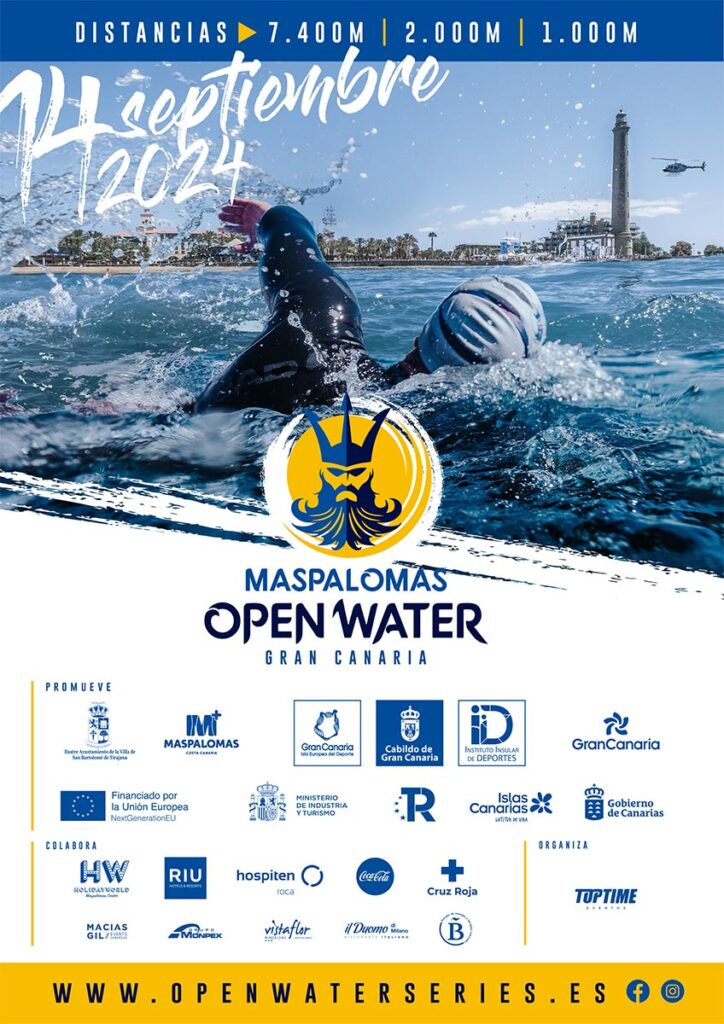 El próximo 14 de septiembre, el municipio de San Bartolomé de Tirajana, será el escenario de la Maspalomas Open Water Gran Canaria.